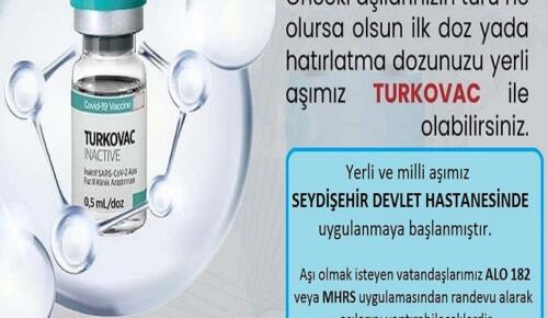 Turkovac Aşısı Ve Molnupiravir İlacı İlçemizde De Uygulanacak