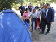 Görmeyenleri Koruma Derneği üyeleri Gölcük yaylasında kamp yapıyor