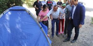 Görmeyenleri Koruma Derneği üyeleri Gölcük yaylasında kamp yapıyor
