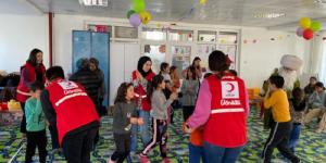 Seydişehir Kızılay’dan depremzede çocuklarına moral ve motivasyon desteği