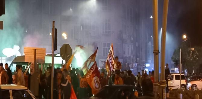 Seydişehir’de Galatasaraylılar Şampiyonluğu kutladı