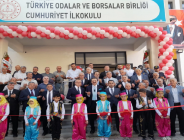 TOBB Başkanı Hisarcıklıoğlu Seydişehir’de Türkiye Odalar ve Borsalar Birliği Cumhuriyet İlkokulu’nun Açılışını Yaptı